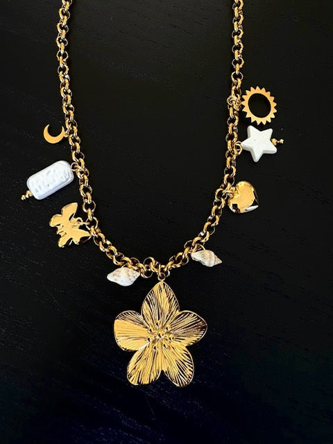 Collier doré Azura