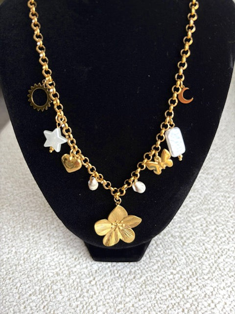Collier doré Azura