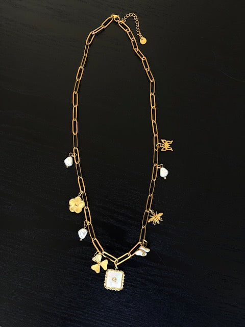 Collier doré Nacré Lumen
