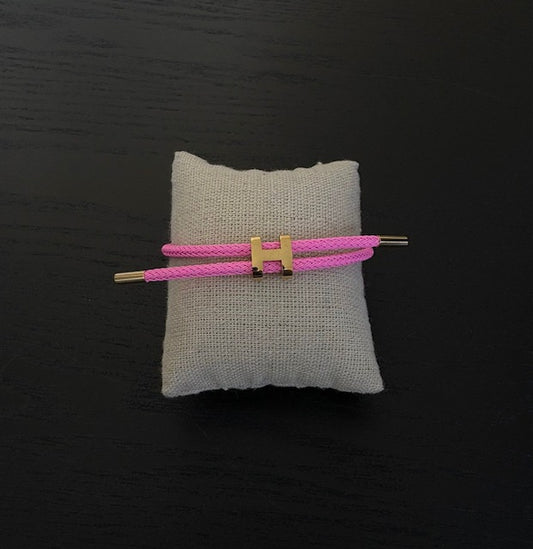 Bracelet H en cordage