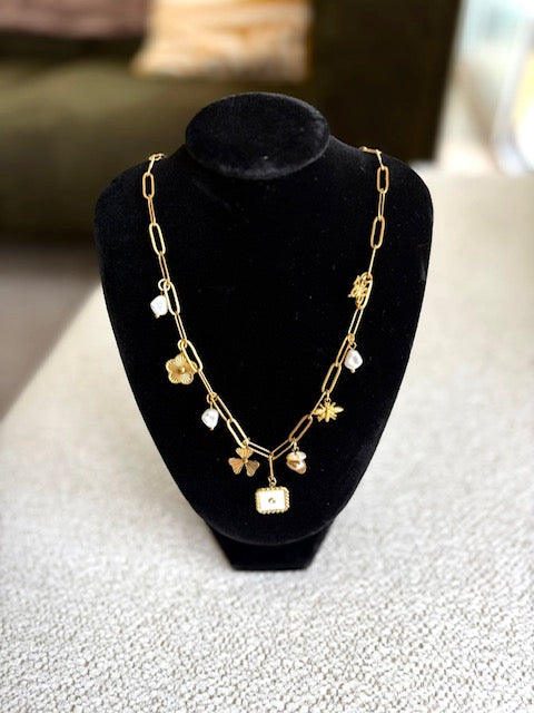 Collier doré Nacré Lumen
