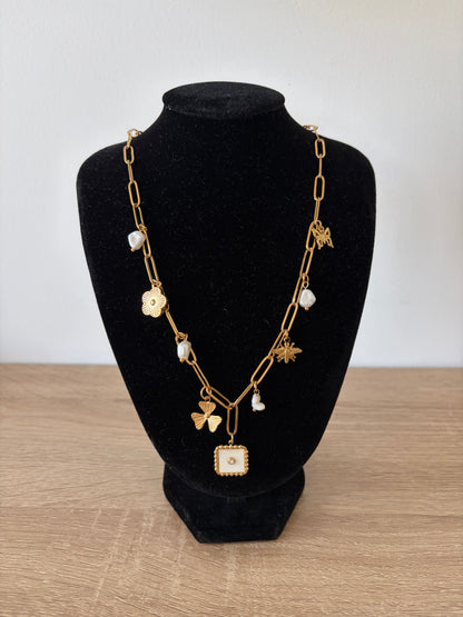 Collier doré Nacré Lumen