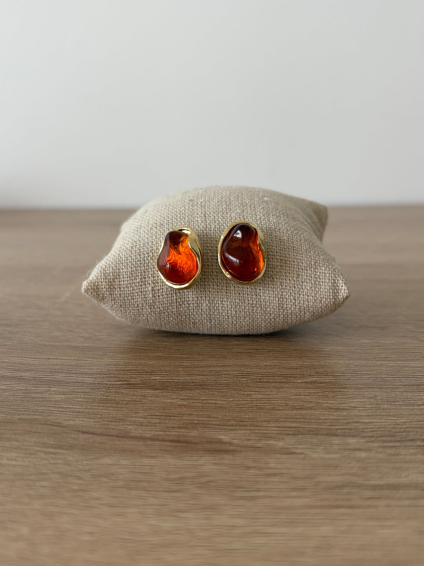 Boucles d'oreilles marron Zira