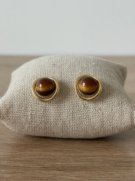 Boucles d'oreilles rondes Noya