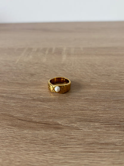 Bague dorée Perla