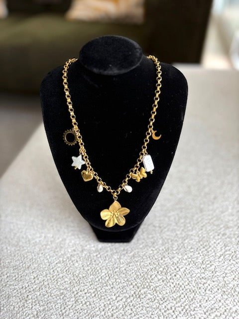 Collier doré Azura