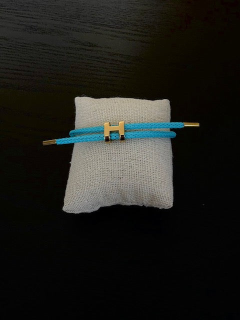 Bracelet H en cordage