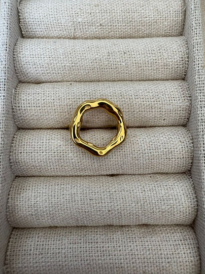 Bague dorée Oris
