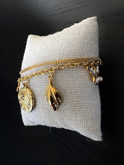 Bracelet doré Ondaline