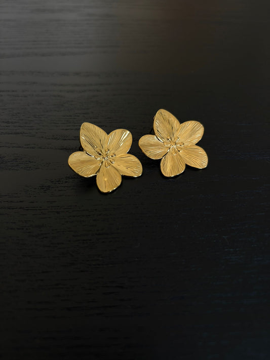 Boucles d'oreille Fleur de Tiare