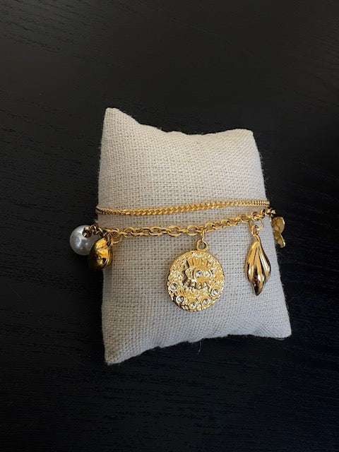 Bracelet doré Ondaline